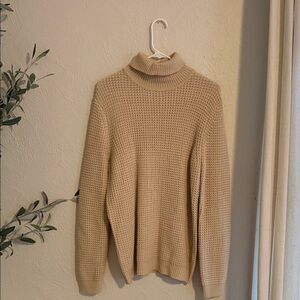 Topman Beige Turtleneck Sweater